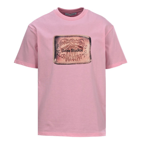 Acne Studios Western‑Patch‑Graphic Oversized Crew‑Neck T‑Shirt