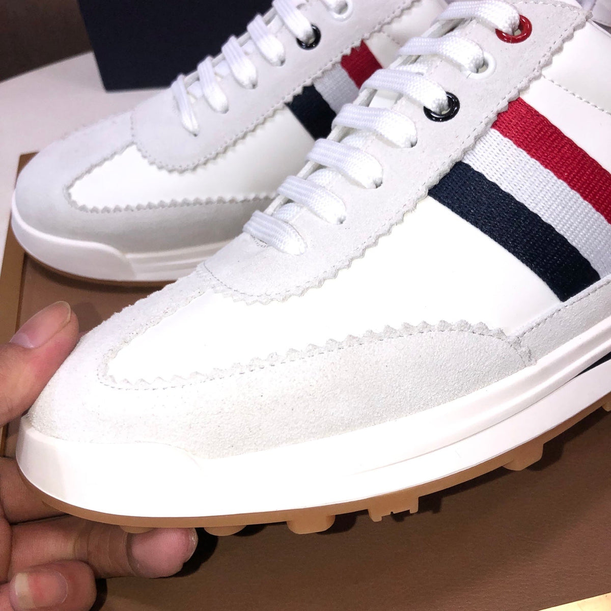 Full-Grain Leather Sneaker IV — Monogram Canvas Edition