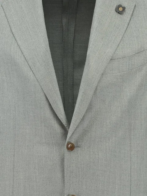 Lardini brooch-detail single-breasted blazer