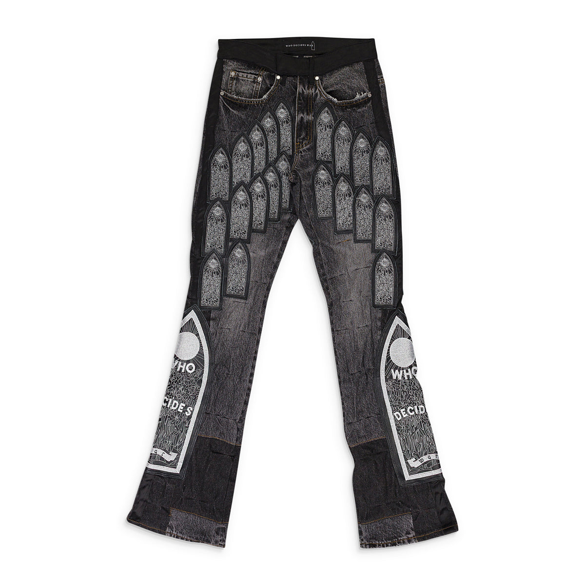 BLACK PATCHED ARCH PANTS
