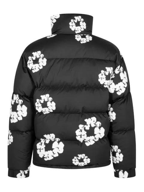 Denim Tears floral-print padded jacket
