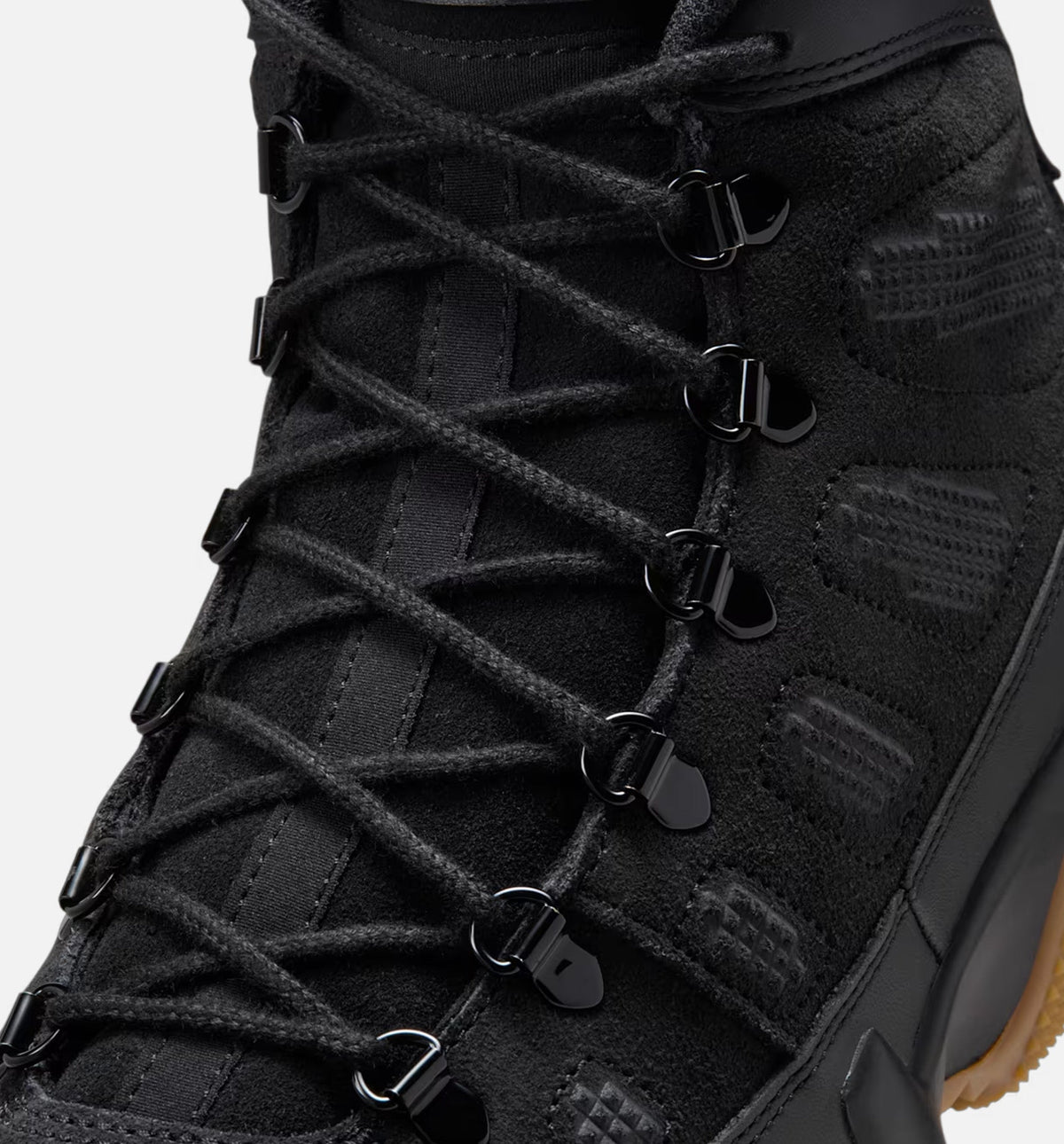 Air Jordan 9 Retro Boot Men's Lifestyle Boot - Black/Black/Gum Light Brown