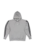 adidas logo-stripes hoodie
