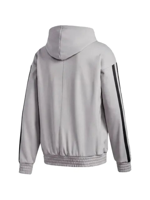 adidas logo-stripes hoodie