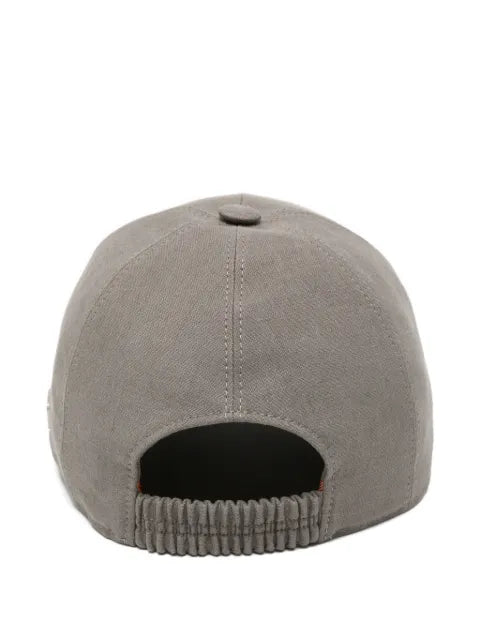 Zegna Oasi Lino logo baseball cap