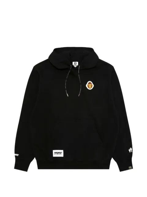 AAPE BY *A BATHING APE® Basic AAPER logo-embroidered drawstring hoodie