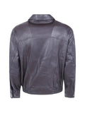 DUNST elasticated-hem leather jacket