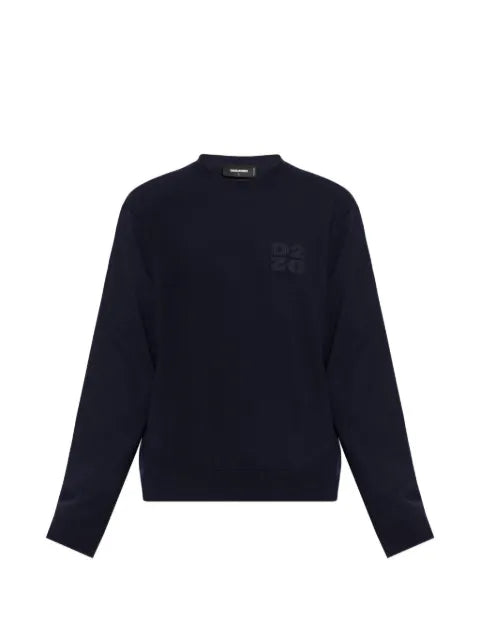 DSQUARED2 logo-embroidered sweater