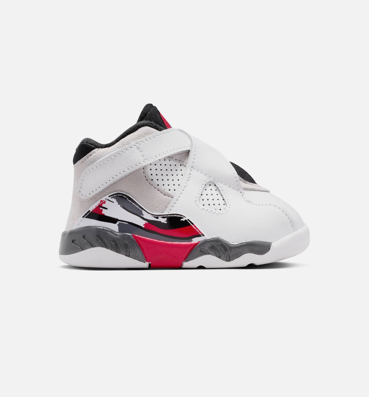 Air Jordan 8 Retro White and True Red Infant/Toddler Lifestyle Shoe – White/Black/True Red
