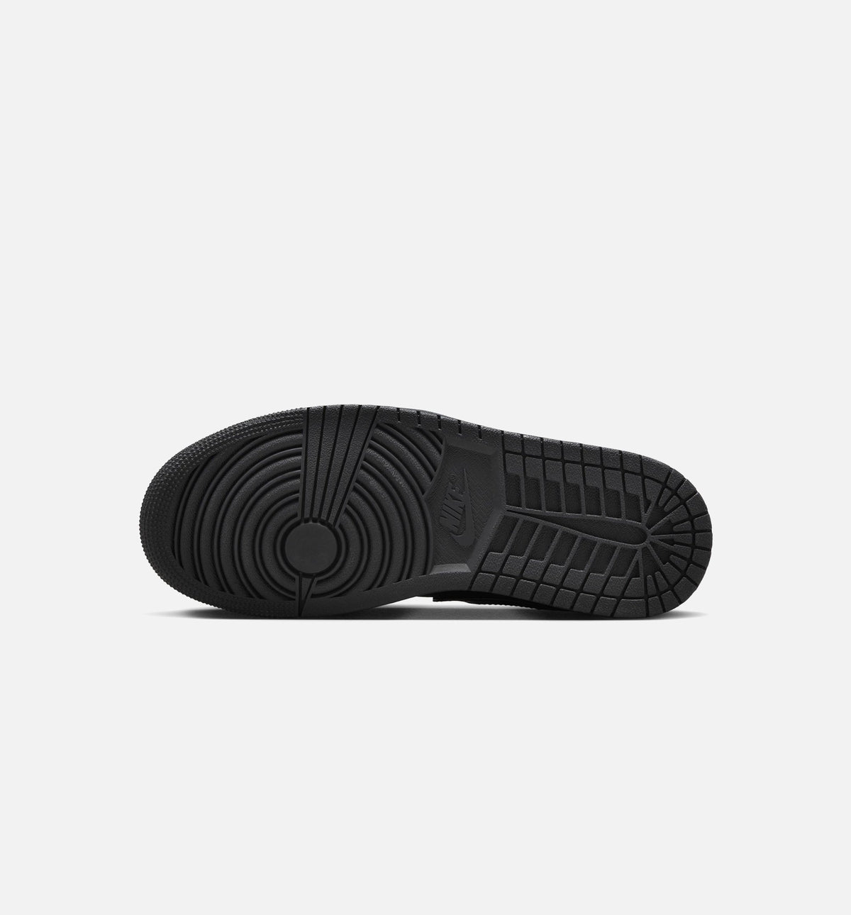 Air Jordan 1 Low Patent Elephant Women's Lifestyle Shoe – Black / White / Metallic Silver