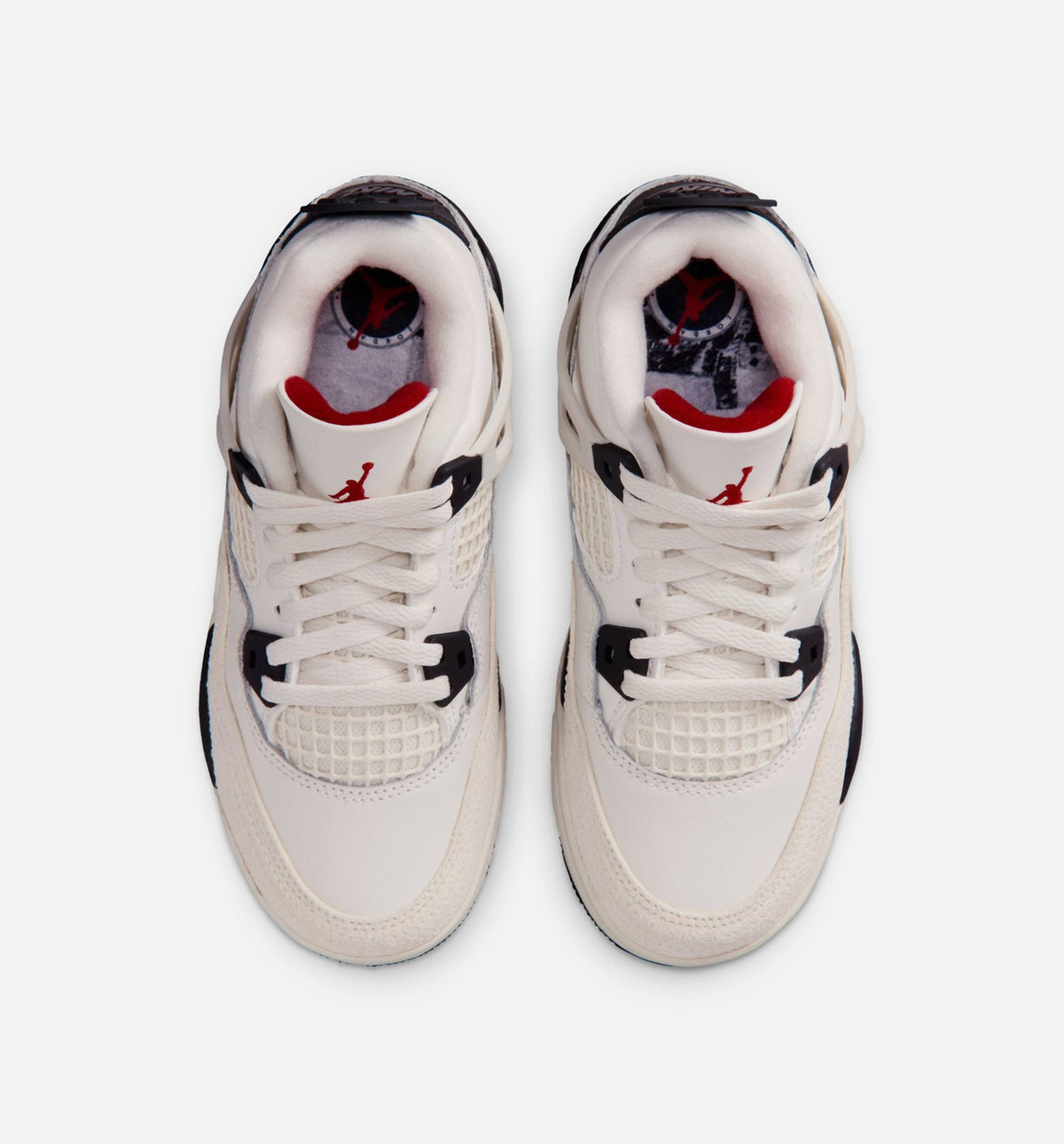 Air Jordan 4 Retro Flight Club – Preschool Lifestyle Shoe in Sail/Black/University Red