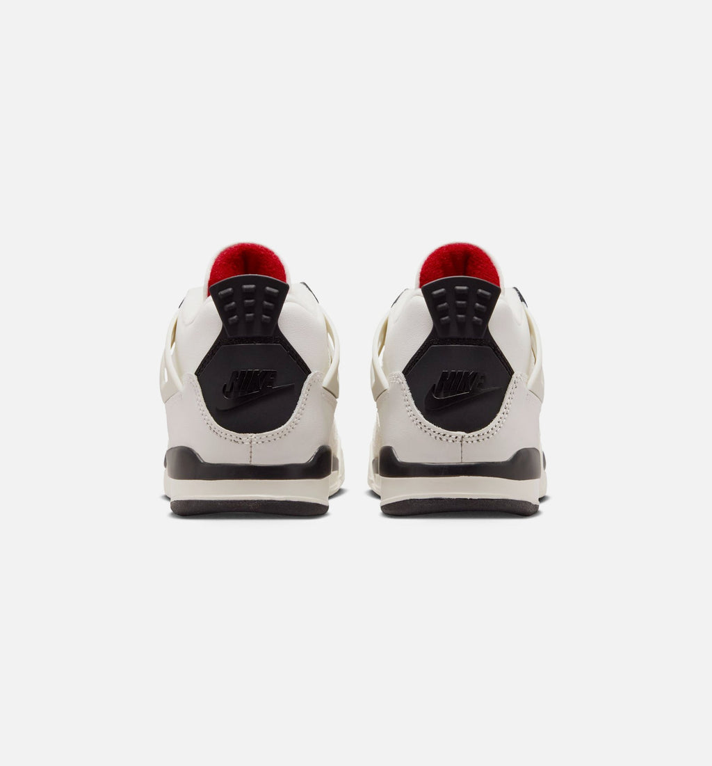 Air Jordan 4 Retro Flight Club – Preschool Lifestyle Shoe in Sail/Black/University Red