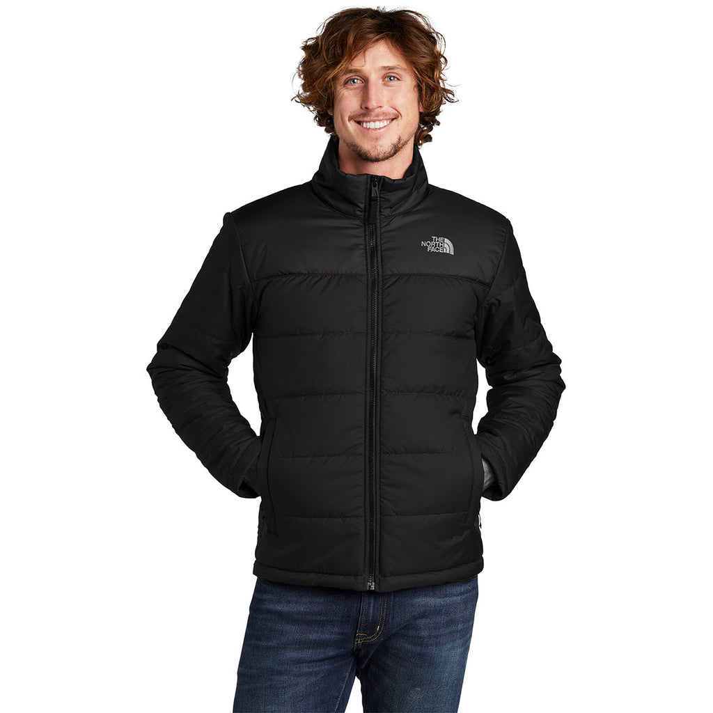 The North Face Black Stand-Collar Puffer Jacket with Smooth Yoke