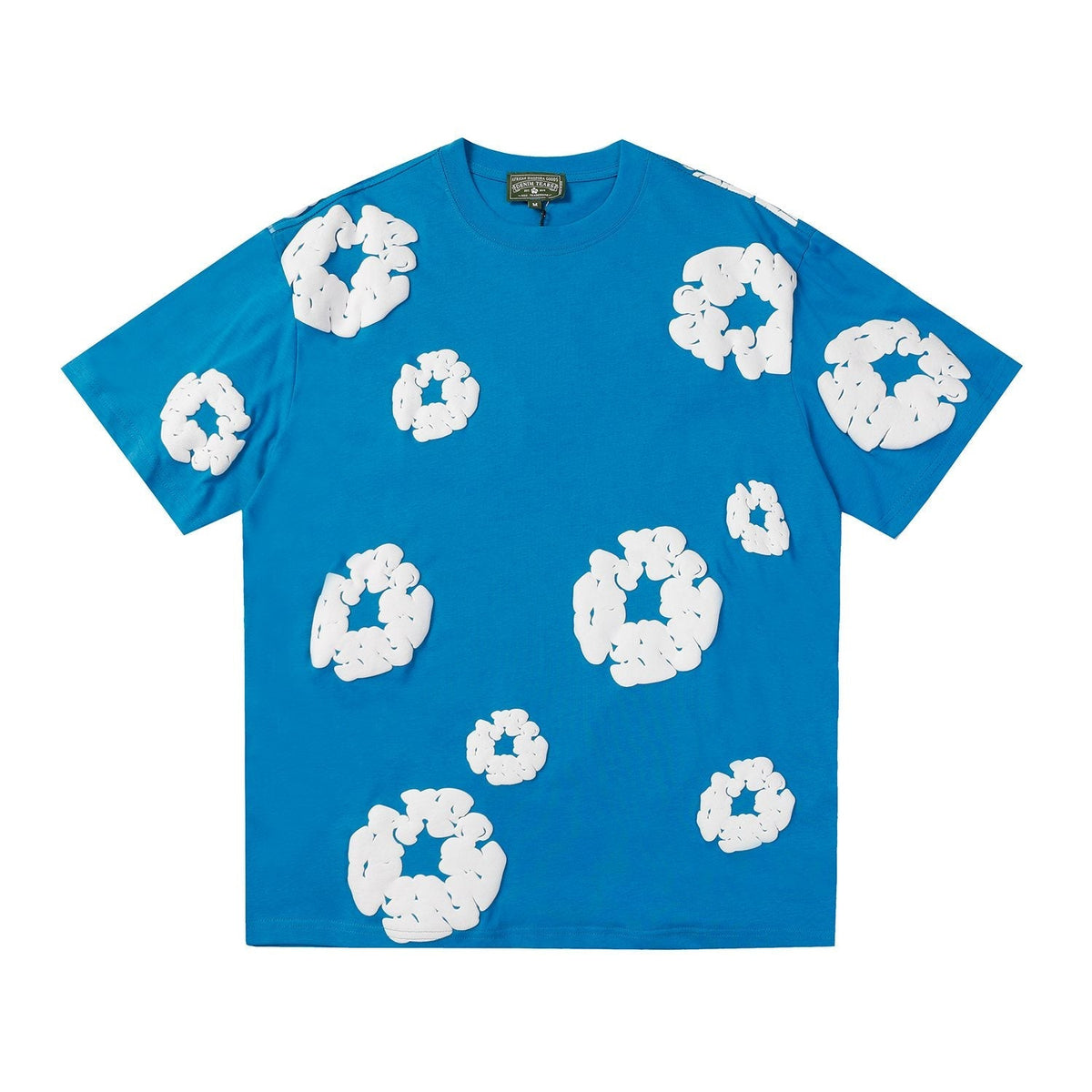DENIM TEARS All-Over White Flower Print T-Shirt