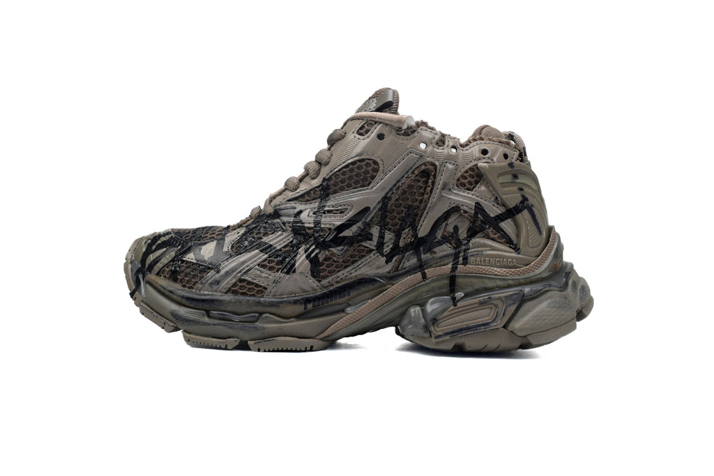 Balenciaga Runner Sneaker Black Brown 677402 W3RB2 2010