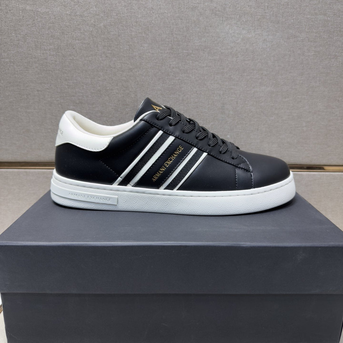 Armani Men's Stripe Sneakers