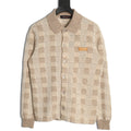 Louis Vuitton Checkered Jacquard Knit Cardigan