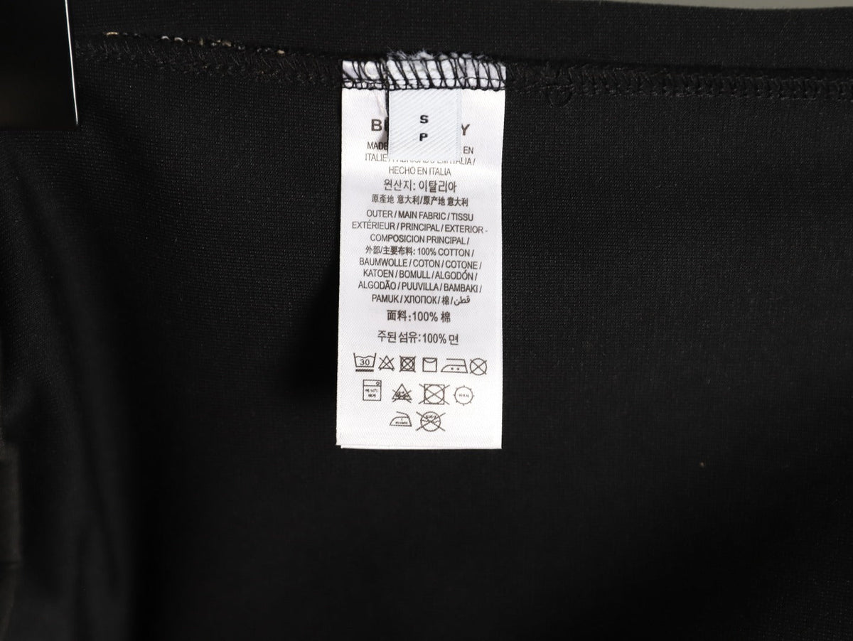 Burberry Equestrian-Emblem Check-Side Shorts - Black
